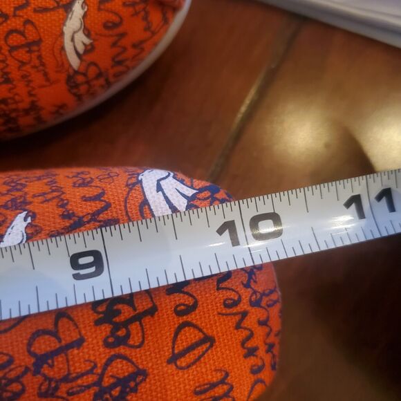 Denver Broncos NFL Slip On Shoes Womens Size XL 9-10 Orange Canvas Football  New - Picture 11 of 11